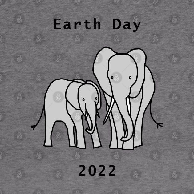 Earth Day 2022 Elephants by ellenhenryart